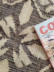 Handmade Jute Kilim Rug Tribal Geometric Pattern Natural Fiber Low Pile Thin Area <b>Carpet</b> with Fringe - Product Image 3