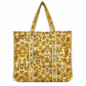Mustard Ikat Print Cotton Tote <b>Bag</b> Large Capacity Reusable Shopping <b>Bag</b> Eco Friendly Women Shoulder Handbag Wholesale <b>Boho</b> Soft - Product Image 2