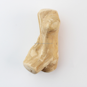 Juguete masticable de raíz de madera de café natural que combate el aburrimiento, promueve el juego interactivo y las costumbres de masticación tranquilas. - Product Image 1