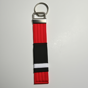 Taekwondo Karate Jiu Jitsu Belt Keychain Custom Embroidery Black Belt <b>Key</b> Holder Training Accessory New Design Gift Idea - Product Image 5