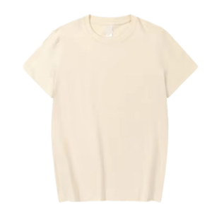 เสื้อยืดแขนสั้นคอตตอนหนา 100% น้ำหนัก 275 กรัม ทรงโอเวอร์ไซส์สำหรับผู้ชาย แบบยืดก่อนตัดเย็บ ไหล่ตก สีพื้น ไม่มีลาย รับผลิตแบบ OEM ขายส่ง - Product Image 1