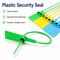 Sceau de sécurité en plastique YSD anti-effraction à verrouillage automatique avec insert métallique pour camion, remorque et porte de conteneur