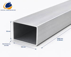 Tubo Rectangular de Aluminio Directo de Fábrica |   Proveedor de Perfiles de Aluminio Extruido 6061 6063 6082 T6 - Product Image 4