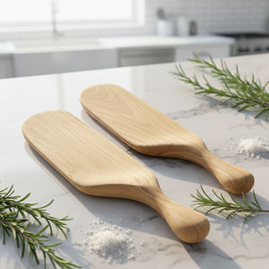 Bandeja de Servir de Madera con Acabado Natural, Vajilla Multiusos para Servir Aperitivos, Té, Café y Uso Doméstico - Product Image 6