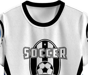 Conjunto de Uniforme de Fútbol para Niños - Jersey Blanco y Azul Personalizado, Impresión Sublimada 100% Blanca y Azul - Product Image 4