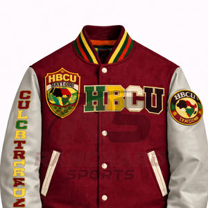 Chaqueta ligera para hombre estilo HBCU, cómoda y personalizada, chaqueta universitaria, chaqueta de colegio, chaqueta varsity hecha a medida. - Product Image 2
