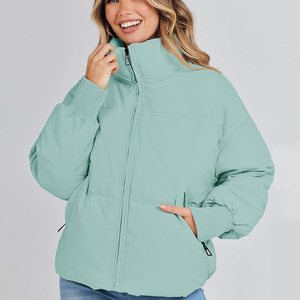 Custom Women Puffer Jacket Wholesale Trendy Fashion Winter <b>Coat</b> High Quality Lightweight Jacket - Product Image 1
