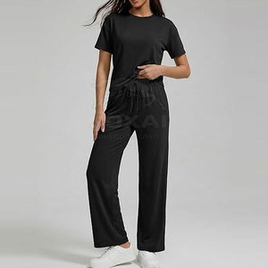 Conjunto de verano de manga corta para mujer, hecho con material de alta calidad, conjunto coordinado de talla personalizada - Product Image 3