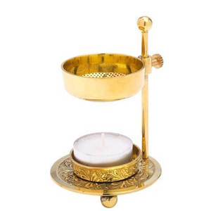 Diffuseur de parfum en cuivre martelé avec porte-bougie pour la décoration de la maison - Product Image 4