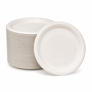 Assiette jetable en papier de 12 pouces, robuste, biodégradable, style kraft à paroi simple, pour la restauration, les plats à emporter, les mariages et les fêtes - Product Image 4