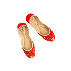 Chaussures plates Khusa pour femme Red Fancy EC8559 - Product Image 1