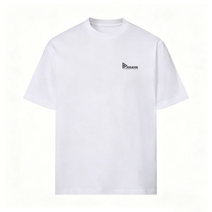 T-shirt rouge à manches courtes pour homme, coupe classique, col rond, jersey de coton, couleur unie, logo sur le devant - Product Image 6