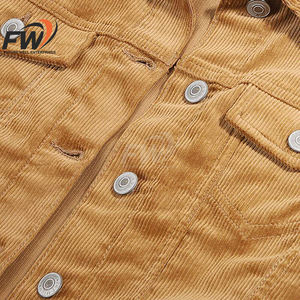 Veste en jean pour femme OEM, haute qualité, bleue, manches longues, décontractée, vestes et manteaux en denim pour femmes, grandes tailles, styles populaires - Product Image 4