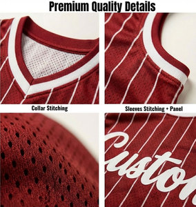 Maillot de basket-ball réversible personnalisé imprimé, unisexe, en polyester mesh, t-shirt de sport - Product Image 6
