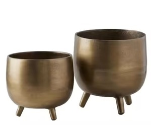 Jardinière en métal créative, pot de fleurs décoratif, conteneur pour plantes d'intérieur et d'extérieur, maison et jardin - Product Image 3