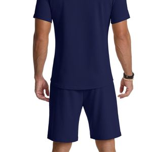 Conjunto de Pantalones Cortos Deportivos para Hombre, Estilo Urbano, Verano, Casual, 100% Algodón, Color Sólido, Ropa Deportiva Personalizada para Gimnasio, OEM ODM - Product Image 5