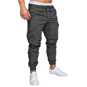 Direct Factory Sale Men's Joggers Casual Streetwear Fashion Woven Bottoms Skinny Sweatpants <b>Trousers</b> Cargo Track Pants - Product Image 2