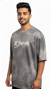 เสื้อยืดแฟชั่นผู้ชายทรงโอเวอร์ไซส์ สไตล์สตรีทลำลอง พิมพ์ลายแบบซับลิเมชั่น - Product Image 5