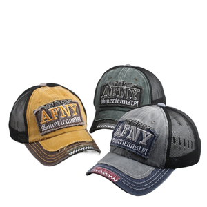 American-style New Washed <b>Baseball</b> <b>Cap</b> for Men, Large Head Circumference, Curved Brim, Denim Distressed Style That Makes the - Product Image 6