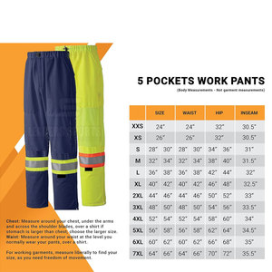 Pantalones de Trabajo para Hombre de Poliéster Transpirable de Alta Visibilidad y la Mejor Calidad, en Oferta con MOQ Bajo - Product Image 6