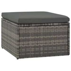 Set da salotto in 4 pezzi con Patio grigio in Rattan con comodi cuscini per intrattenere il giardino - Product Image 5