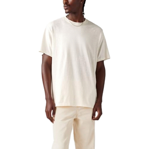 T-shirt décontracté pour homme en jersey 100% coton, couleur unie, col rond, manches courtes, coupe classique - Product Image 1