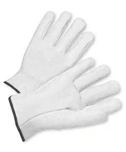Guantes de Conducción de Cuero de Cabra de Color Natural de Primera Calidad, Antiestáticos, de Uso General, Protección Industrial para Manos y Brazos - Product Image 6