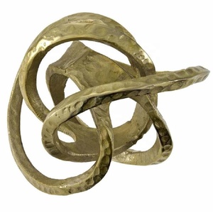 High Quality Twisted Hammered Ring Table Sculpture Nautical Decorative <b>Objects</b> for Living Room Shelf Display in Wholesale Price - Product Image 4