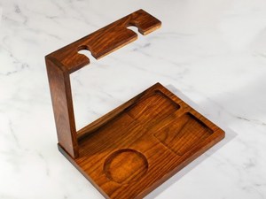 Premium Acacia Wood <b>Wine</b> Station Organizer Countertop Syrup Bottle Holder Bear Pod Cup Mug Storage Tray Vintage cafe Style - Product Image 1