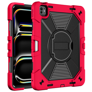 เคสแท็บเล็ตกันกระแทกอย่างดีสำหรับ <span class=keywords><strong>iPad</strong></span> <span class=keywords><strong>Pro</strong></span> 13 M4/M5 พร้อมขาตั้งแบบมั่นคง สายสะพายไหล่ 3 ชั้น สำหรับโรงเรียนและธุรกิจ - Product Image 1