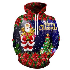Top vente unisexe coton biologique sweats à capuche qualité grande taille polaire français éponge Jersey pour hommes à la mode conception de noël - Product Image 1