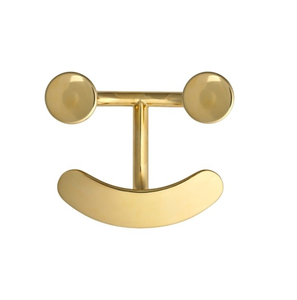 Royal Crafts <b>Wall</b> Organisation Brass Cabinet Hook Holder Elegant MOP Design For Towel Clothes Hanging From Bedroom - Product Image 2