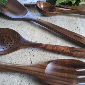 Wooden Spoon Teak Wooden Utensils Wooden Spoons for Cooking Kitchen Home at <b>cheap</b> price - Product Image 1