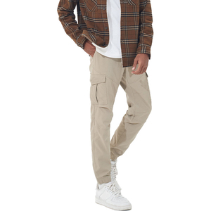Pantalon cargo pour homme, coupe ample, prix abordable, logo sur le devant, confortable, nouvelle tendance, service OEM disponible. - Product Image 1