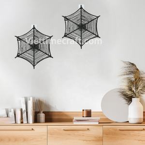 Decoraciones de pared de telaraña de algas marinas de Halloween decoraciones de fiesta de ratán hechas a mano al por mayor de Vietnam embaladas en cajas de cartón - Product Image 5