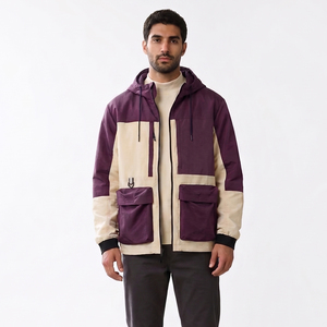 Men Windbreaker <b>Jacket</b>/ Men's <b>Jacket</b> <b>Long</b> Sleeve -Front Pockets Zipper Windbreaker Men's Hooded /<b>Waterproof</b> Rain Hood <b>Jacket</b> - Product Image 1