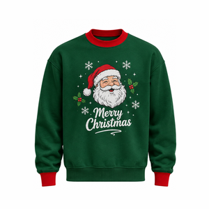 Sudadera de Navidad Verde, Unisex, Corte Holgado, Diseño con Letras Impresas, Ropa Casual de Invierno, Sudadera con la Mejor Talla - Product Image 5