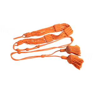 OEM Ceremonial Waist Sashes and Belts Wholesale Uniform Officer Sash Waist Belt Red Waist Sash with Tassels Handmade - Product Image 5