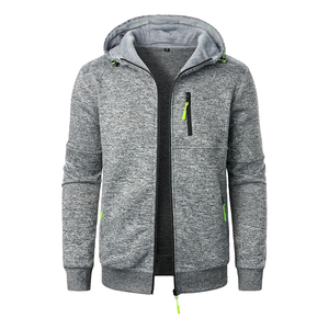 Men’s Custom Full Zip Hoodie – High Quality Cotton Fleece Sweatshirt Solid Color Zip-Up Hooded Comfortable Streetwear - Product Image 1