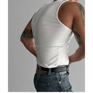 Débardeur décontracté pour homme en polyester, haute élasticité, séchage rapide, respirant, couleurs unies - Product Image 5