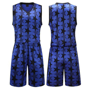 High Quality Custom Printed Basketball Uniforms Spandex/Cotton Blend Breathable Quick Dry Men's Plus Size Low MOQ OEM Service - Product Image 4