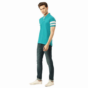 Polo pour homme en coton et polyester à manches courtes, style décontracté, personnalisable – Nouvelle collection en promotion - Product Image 3
