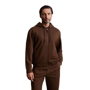 Conjunto de sudadera y pantalones deportivos de forro polar para hombre, corte regular, personalizado, estilo urbano, con logo personalizado. - Product Image 4