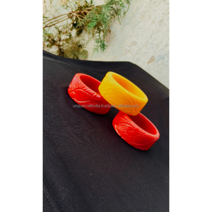 Trendy Acetate Pattern Resin Bangle Stack Vintage <b>Chunky</b> Acrylic Cuff Set Colorful Geometric Women Arm Jewelry Wholesale - Product Image 1