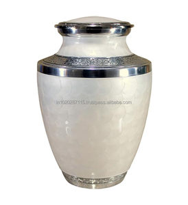 Urne de crémation de cendres humaines pour adultes en aluminium de qualité commémorative conçue pour une protection de stockage sûre et des cérémonies du souvenir - Product Image 5