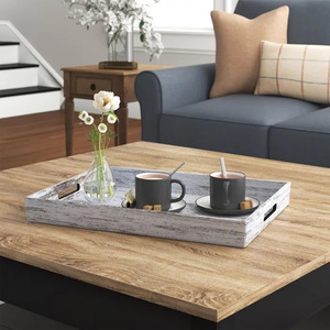 Bandeja otomana de madera de mango hecha a mano duradera, mesa de centro de madera para Plato decorativo, desayuno, sala de estar, exhibición y uso de velas - Product Image 6