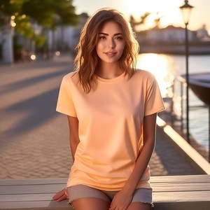 ทำแบรนด์ที่กำหนดเองของคุณขายส่งที่กำหนดเองผู้หญิงเสื้อผ้าสุภาพสตรีสีที่กำหนดเองแฟชั่นขนาดบวกผู้หญิงเสื้อยืดซัพพลายเออร์ - Product Image 2