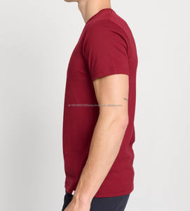 Camiseta Personalizada para Hombre, de Algodón Grueso, Lisa, Transpirable, Cuello Redondo, Talla Grande, para Impresión Puff - Product Image 2