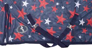 Alfombra de caballo de malla combinada portátil de Grado Superior 100% con forro de nailon con estampado de estrellas hecho en La India - Product Image 4