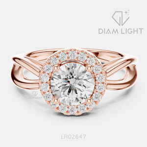 Bague de mariage ronde 0,95 carat, bijoux fins, certifiée IGI, or blanc 14 carats, diamant de laboratoire, bague de fiançailles et d'anniversaire - Product Image 3